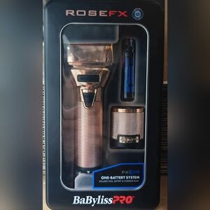 BaByliss Pro FXONE ROSEFX All-Metal Interchangeable-Battery Shaver FX79FSRG